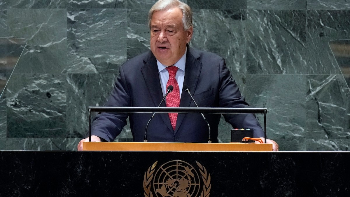 Generálny tajomník OSN António Guterres.