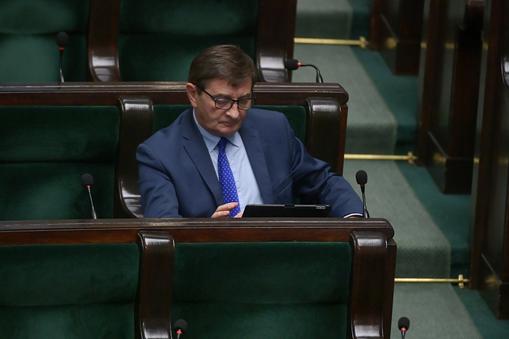 Poseł PIS Marek Kuchciński podczas posiedzenia Sejmu w Warszawie