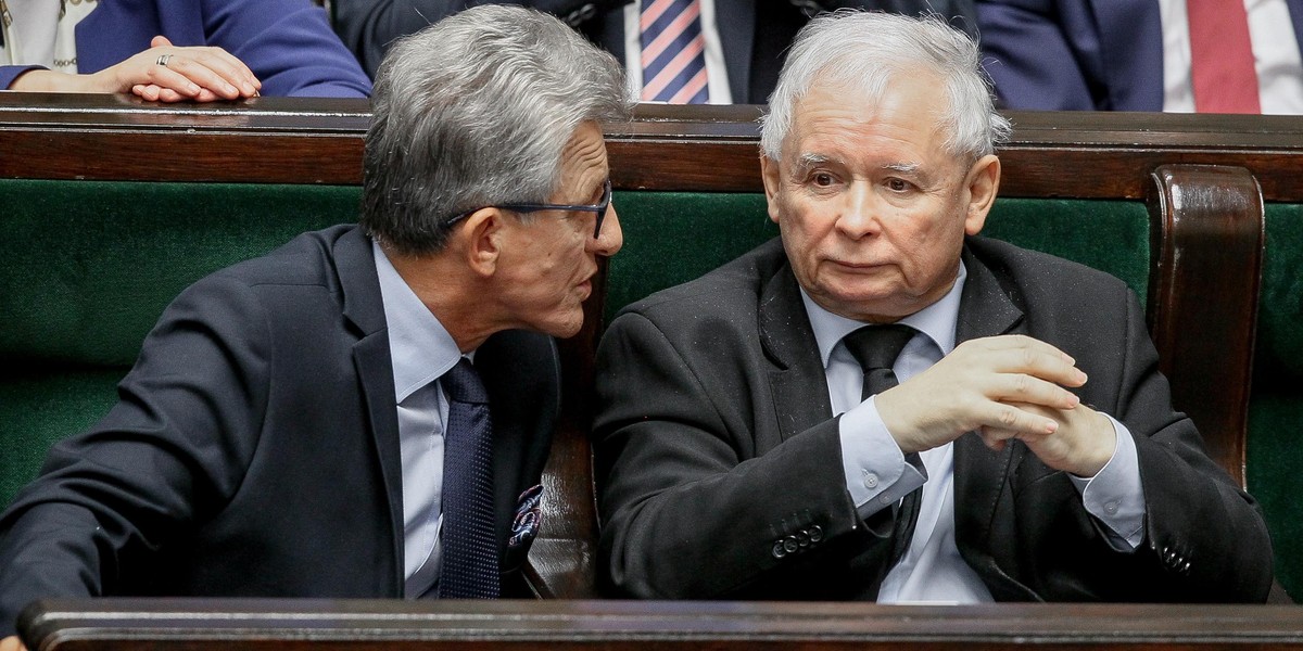 Stanisław Piotrowicz i Jarosław Kaczyński