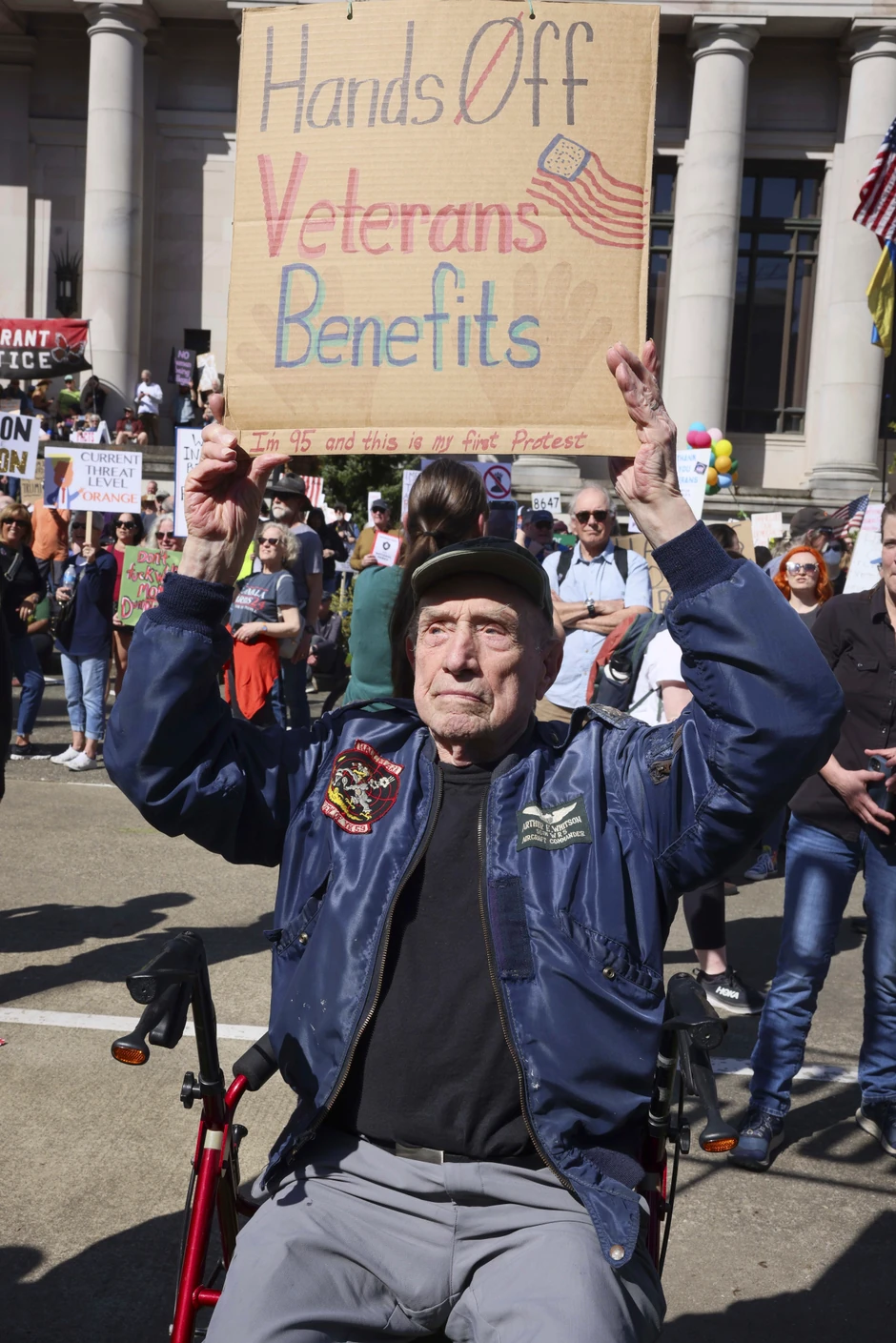 Protest protiv Trampa i Maska u Olimpiji, Vašington