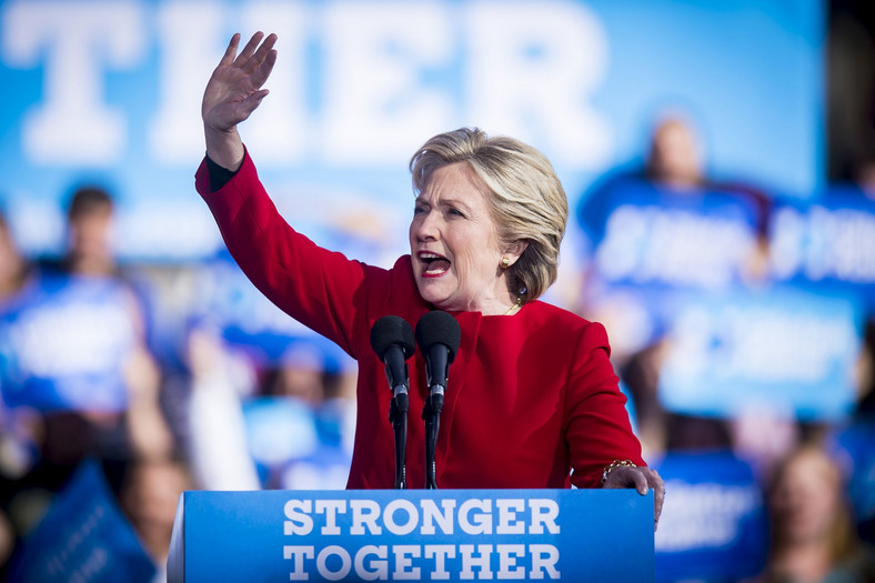 Hillary Clinton w Pittsburghu w stanie Pensylwania, 7.11.2016