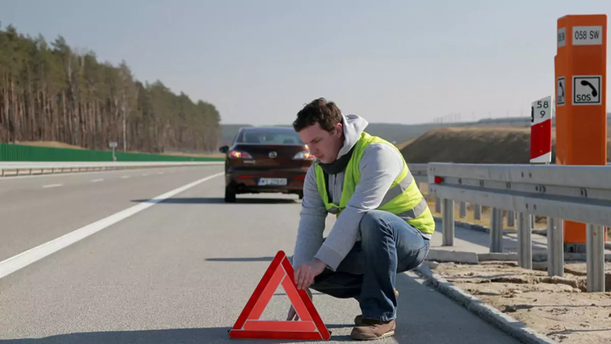 Awaria na autostradzie