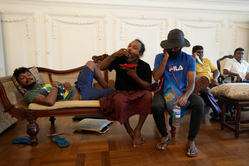 Šri Lanka, demonstranti u rezidenciji