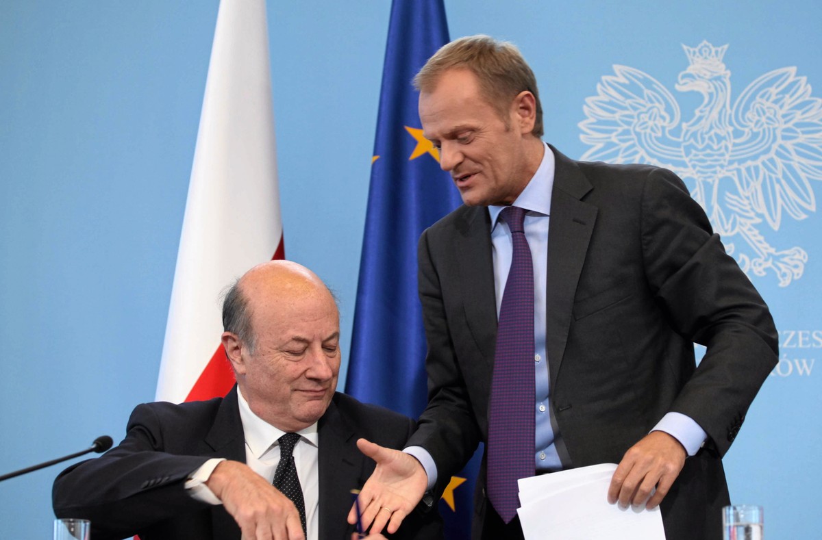 Jacek Rostowski i Donald Tusk