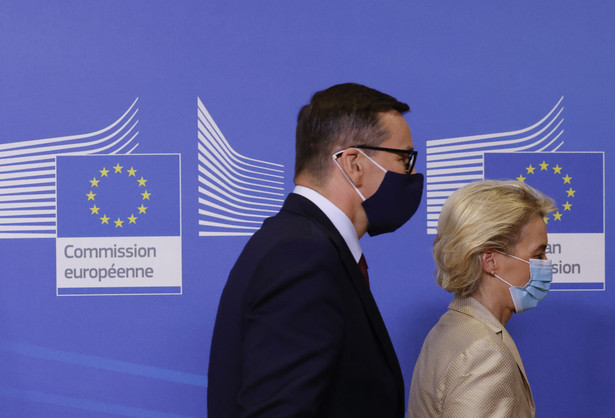 Ursula von der Leyen i Mateusz Morawiecki