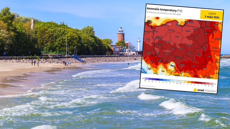 Zdumiewające mapy pogody. Polskę zaleje gorące powietrze i słońce (mapa: meteologix.com)