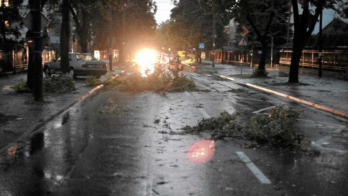 Ponad 50 razy interweniowali łódzcy strażacy po opadach deszczu i gradu, jakie przeszły wczoraj w kilku rejonach woj. łódzkiego. Po nawałnicy najbardziej ucierpiały Skierniewice, gdzie strażacy ponad 30 razy wypompowywali wodę z zalanych piwnic i budynków.