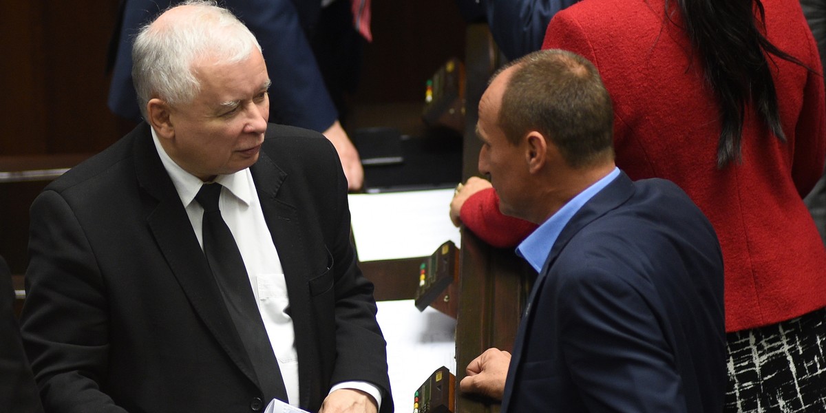 Jarosław Kaczyński i Paweł Kukiz.