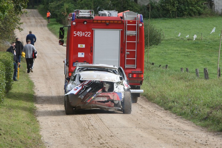 Robert Kubica dachował przed Rajdem Polski