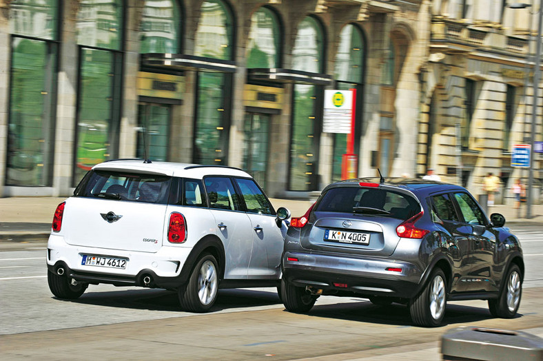 O dwóch takich, co bardzo chcieli być inni: Mini Countryman kontra Nissan Juke