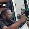 Falz joins hundreds of Nigerian youths to protest at Lekki toll gate. (TheNation)