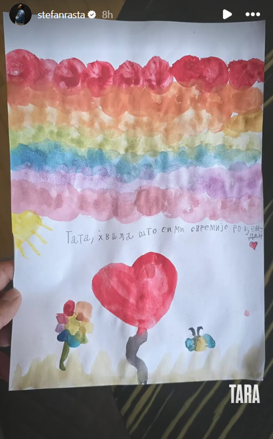 Rasti ćerka napisala poruku