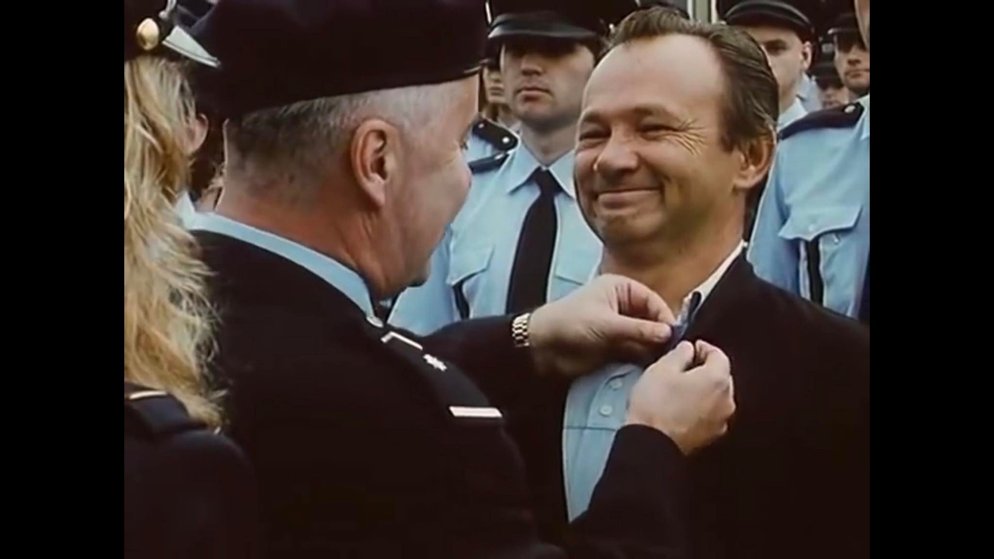Český herec Rudolf Hrušínský mladší vo filme Byl jednou jeden polda ako patológ Slavíček.