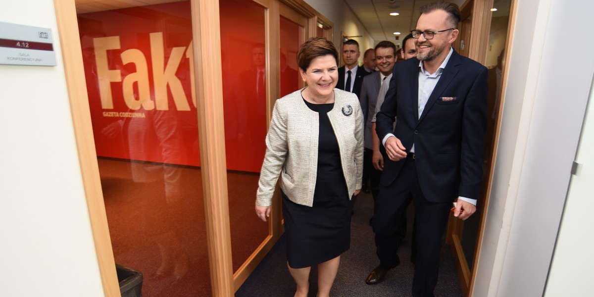 Wizyta Beaty Szydło w redakcji Fakt24.pl