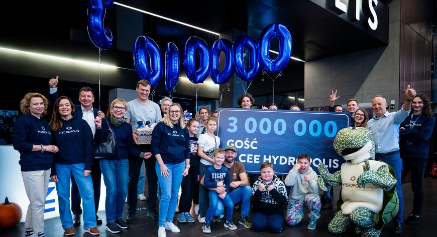 3 milionowy gość Hydropolis