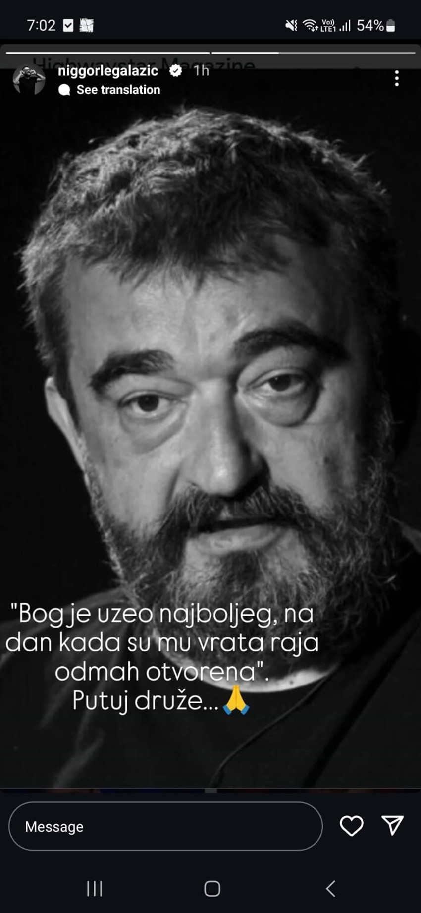 Igor Lazić Nigor se oprostio od Milorada Milinkovića