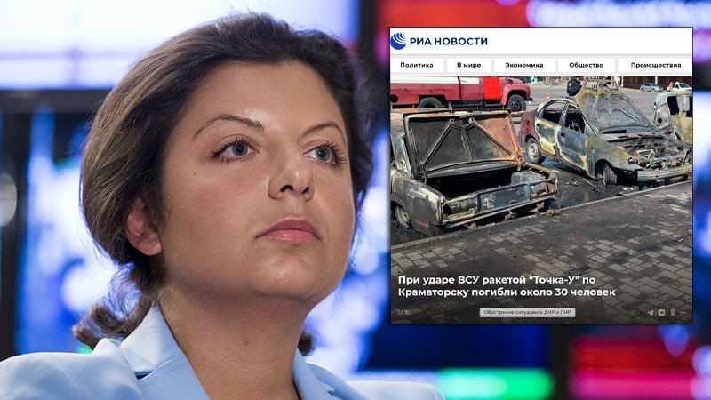 Margarita Simonian, zrzut ekranu ze strony RIA Novosti