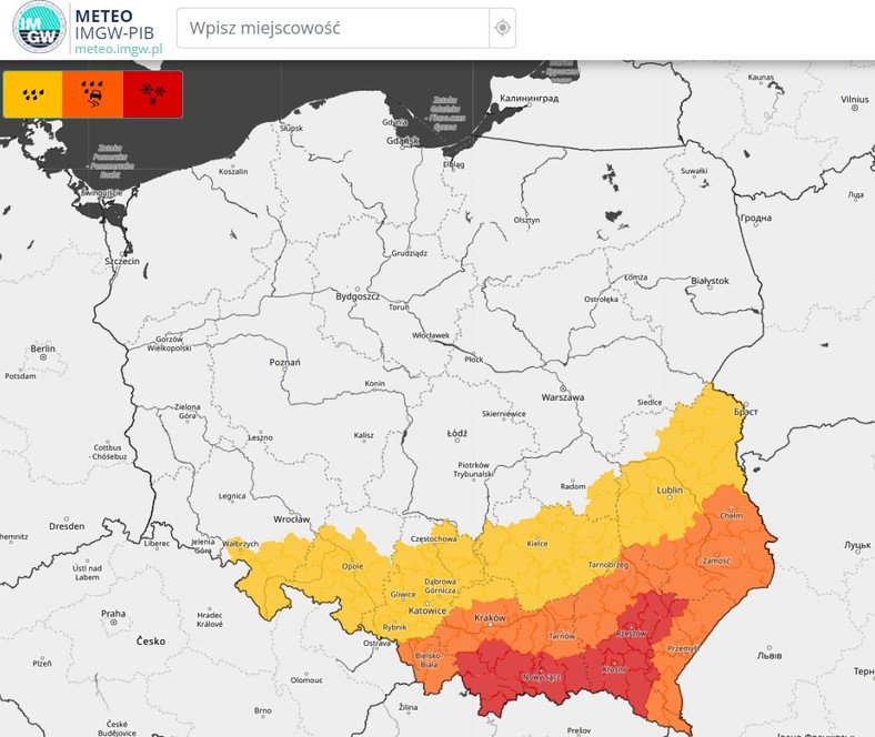 IMGW wydał ostrzeżenia najwyższego stopnia przed śnieżycami