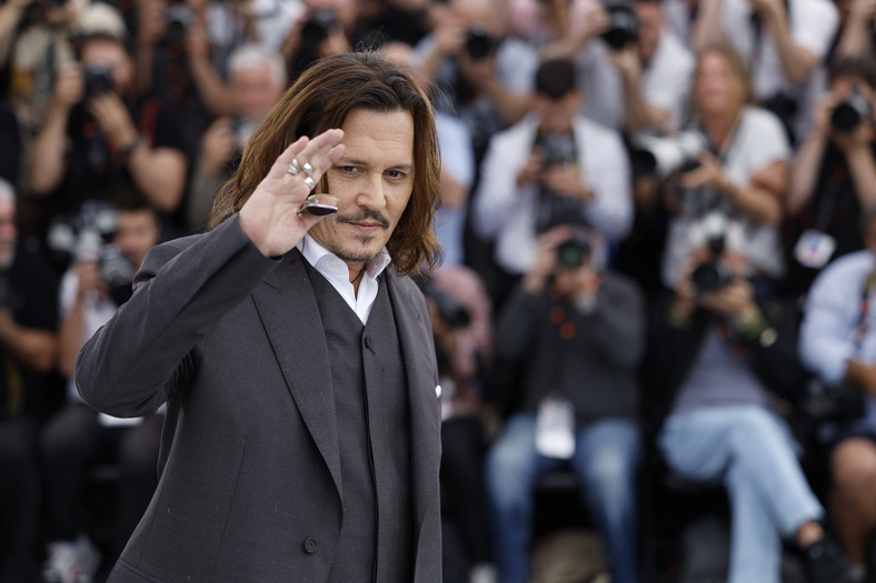 Johnny Depp na festiwalu w Cannes, 2023 r.