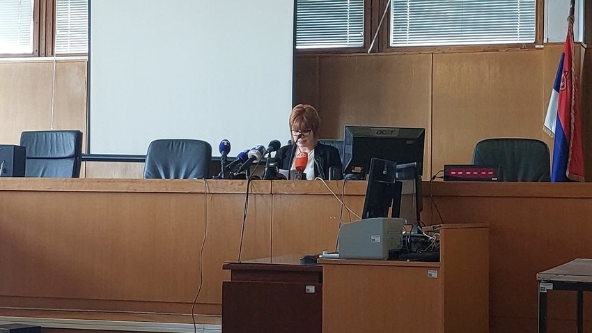 Sanja Ćetojević, portparolka Višeg suda u Novom Sadu koja je saopštila odluku o dopuni optužnice