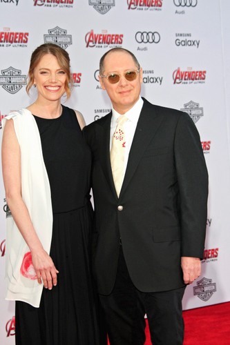 James Spader z żoną Leslie Stefanson na premierze filmu 'Avengers: Czas Ultrona'
