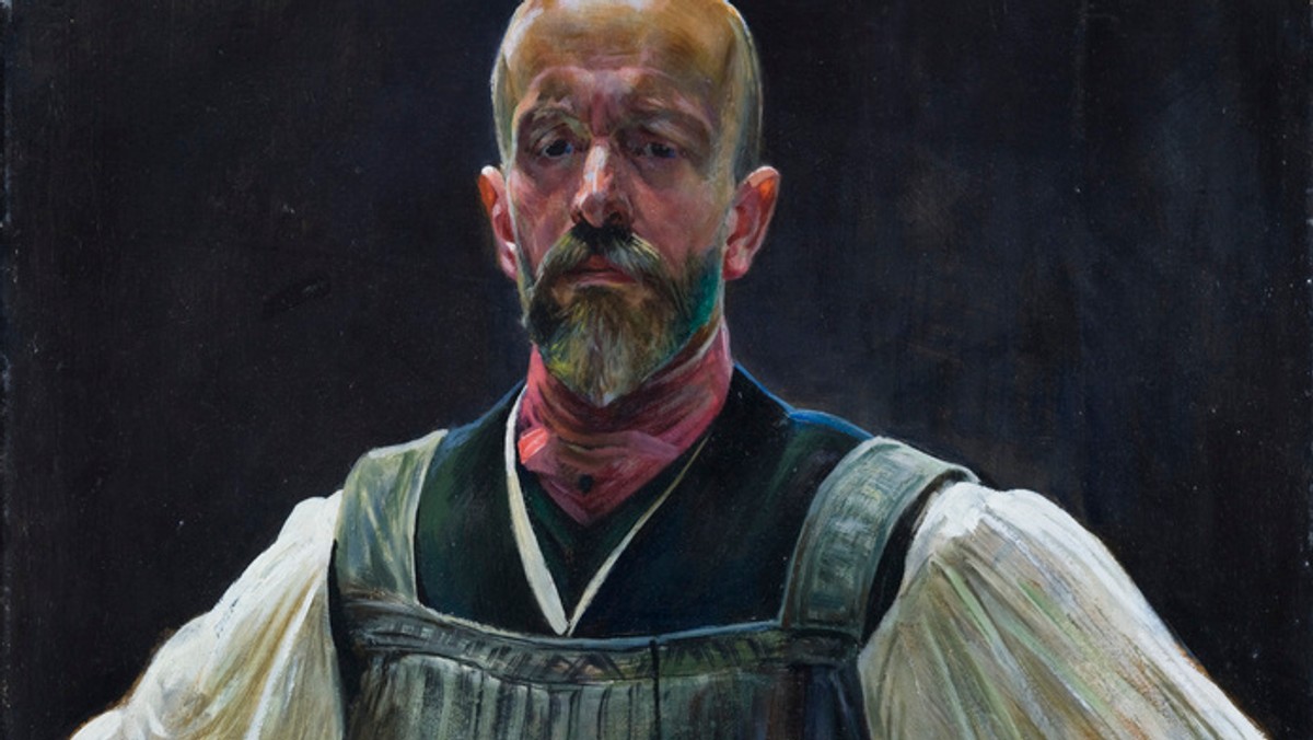 Jacek Malczewski, Autoportret,  1908-1915 r, olej na dykcie, fot Pracownia Digitalizacji MNK