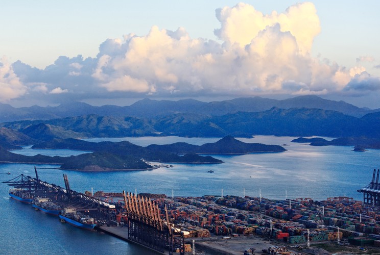 Shenzhen, Widok na port