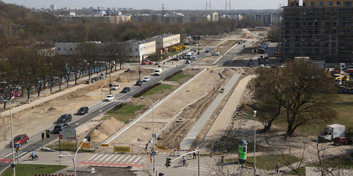 Budowa Czerniakowskiej stanęła