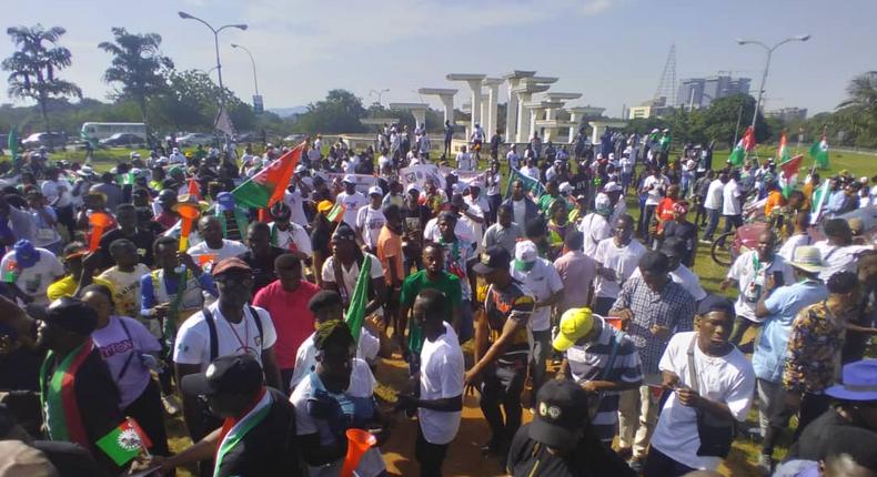 Peter Obi supporters throng Abuja streets for Obidient march 