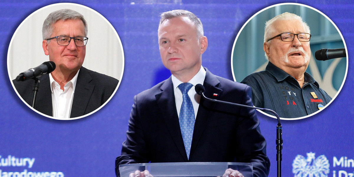 Wybory 2023. Co zrobi Andrzej Duda? Komorowski i Wałęsa wyjaśniają.