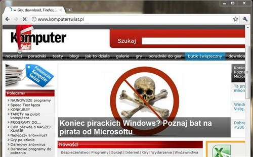 Piaskownica w przeglądarkach internetowych to pomysł Microsoftu. Niemniej, ta została zaadoptowana przez twórców innych programów, również w Google Chrome.