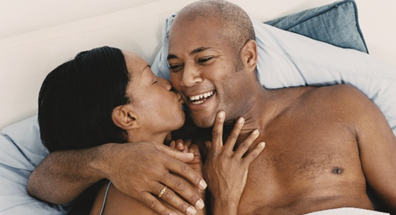 Couple in bed 