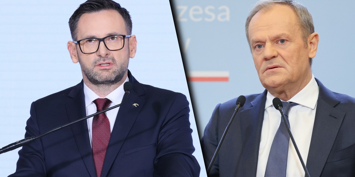 Daniel Obajtek i Donald Tusk