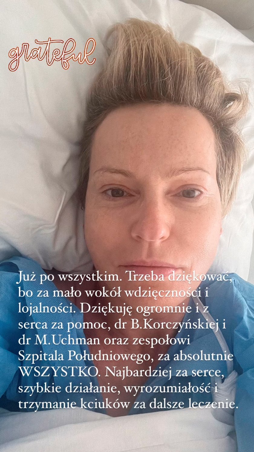 Paulina Smaszcz zdała relację ze szpitala.