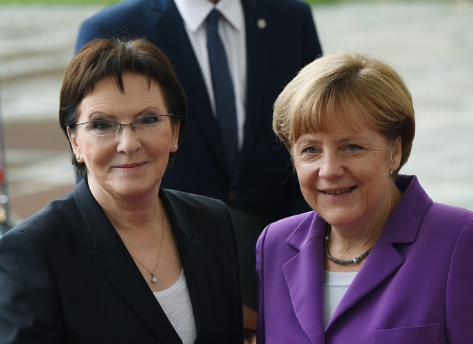 Ewa Kopacz, Angela Merkel