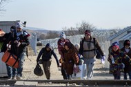 uchodźcy grecja macedonia imigranci