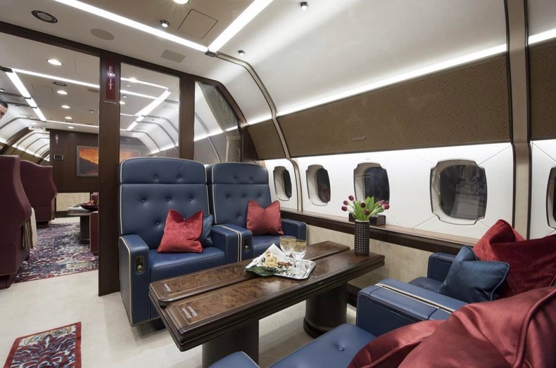 Private jet inner deco