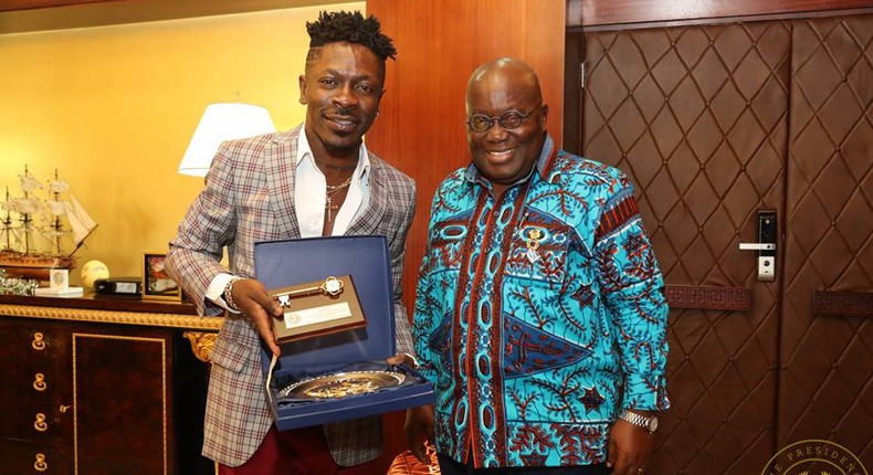 Shatta Wale and Nana Akufo-Addo