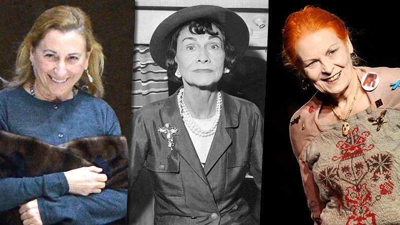 Miuccia Prada, Coco Chanel, Vivienne Westwood