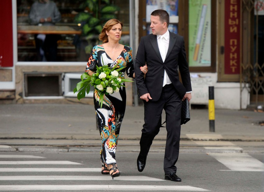 Srđan Predojević sa ženom