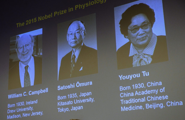 Jest Nobel z medycyny. William C. Campbell, Satoshi Omura i Youyou Tu laureatami