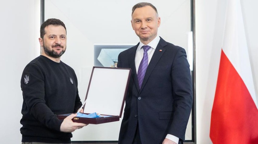 Tadašnji poljski predsednik predsednik Andžej Duda dodelio je Zelnskom Orden belog orla 2023. | Foto: NurPhoto via Getty Images
