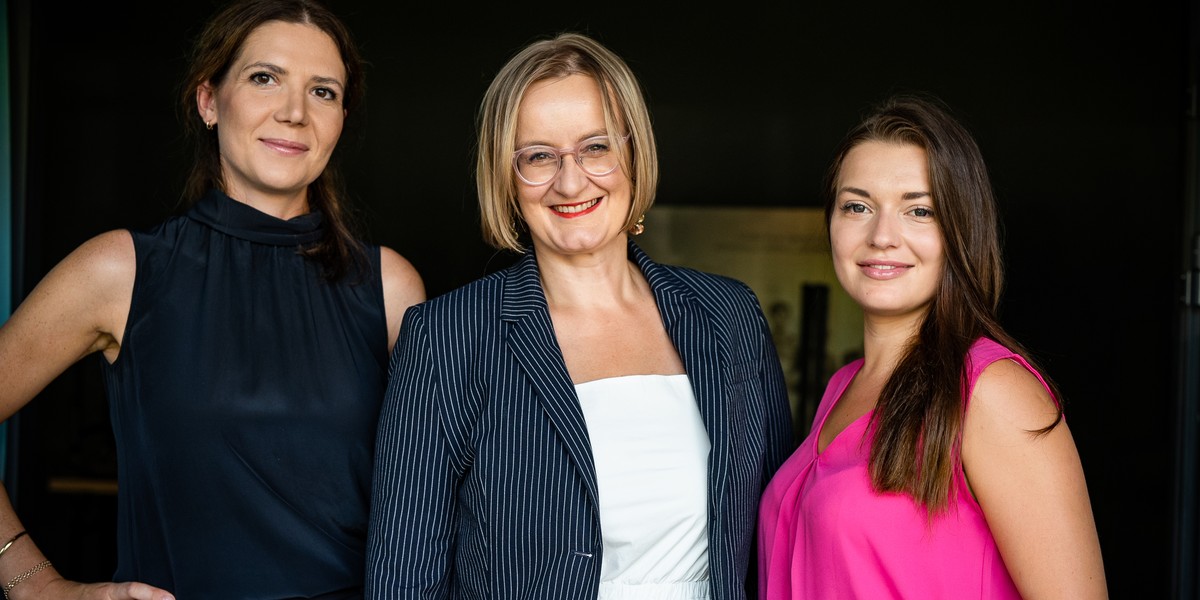 Magdalena Zawadzka, partner CRIDO, Ola Lazar i Agata Kwaśniewska, CEO preakceleratora Reaktor X. Tworzony przez nie akcelerator Food Forward skierowany jest do startupów foodtechowych na różnym etapie rozwoju. 