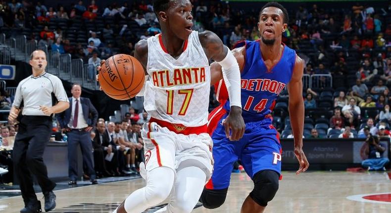 Dennis Schroder, pictured in October 2016, told reporters that a visa problem delayed his return to the United States from Germany and that he was sorry for me, my teammates and the organization