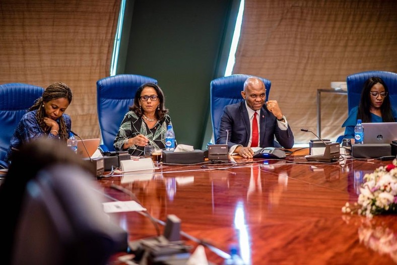 TEF board during the selection announcement at Transcorp Hilton Hotel, Abuja on Friday, March 22, 2019 