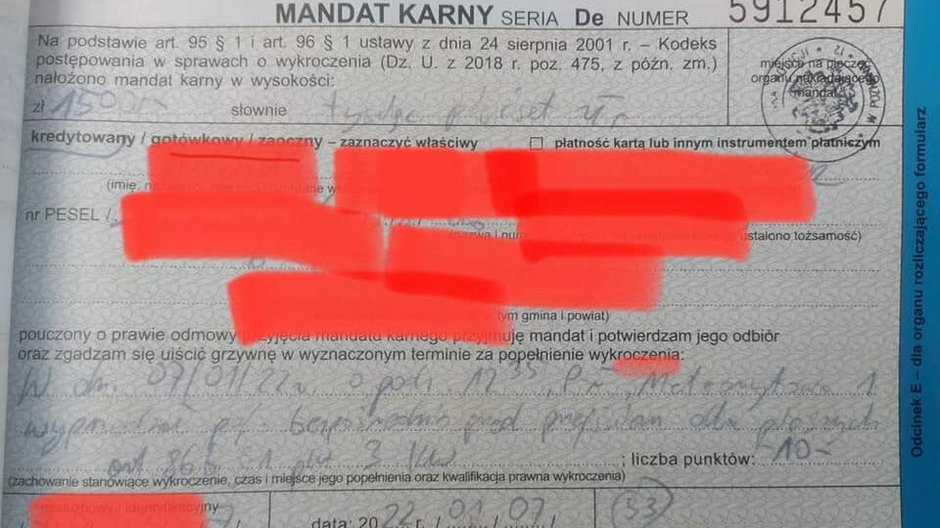 Mandat karny 