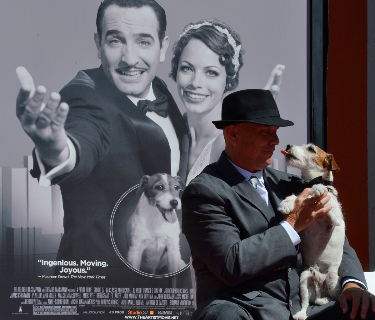 Uggie zostawił odciski swych łap w Hollywood