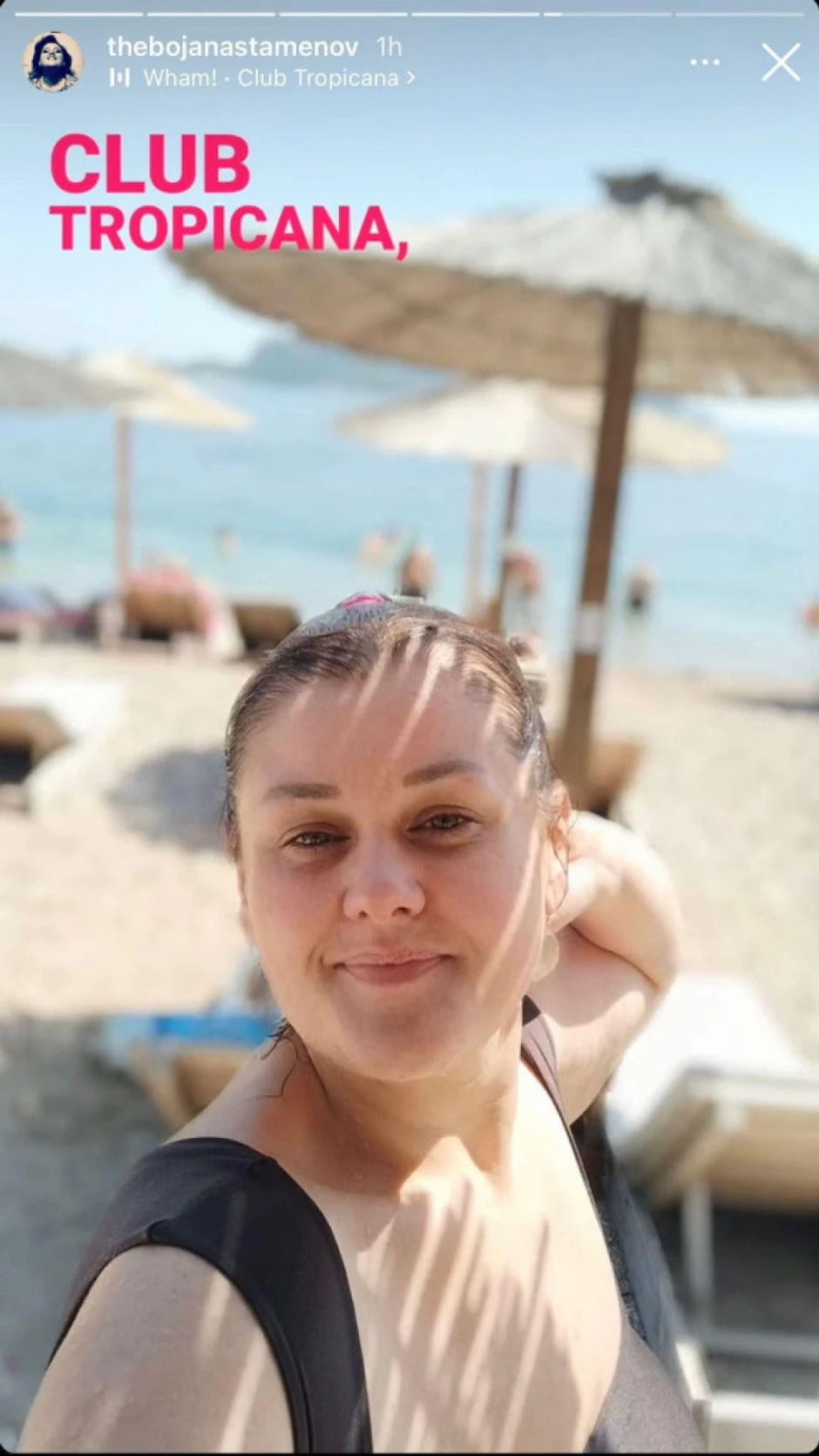 Bojana Stamenov na plaži