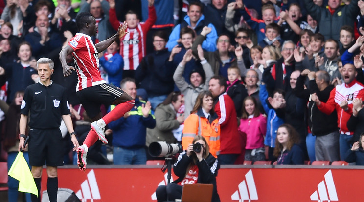 Sadio Mane háromszor, a St. Mary's Stadium közönsége pedig négyszer ünnepelhetett a Manchester City ellen /Fotó: AFP