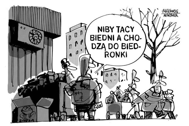 Biedni chodza do Biedronki biedronka krzętowski